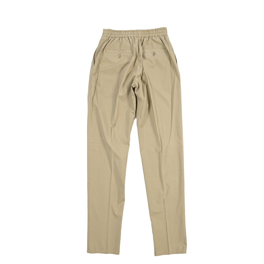 GTA “DAVIDE” ストレッチコットン ワンタックイージーパンツ / COMFORT FIT ベージュ 46 | GUARDAROBA MILANO OFFICIAL STORE
