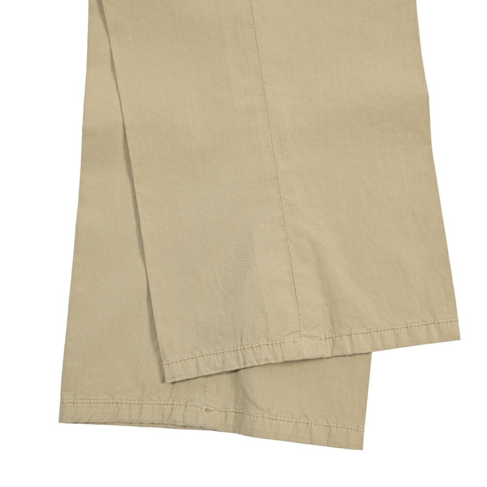 GTA “DAVIDE” ストレッチコットン ワンタックイージーパンツ / COMFORT FIT ベージュ 46 | GUARDAROBA MILANO OFFICIAL STORE