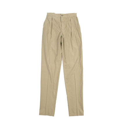 GTA “DAVIDE” ストレッチコットン ワンタックイージーパンツ / COMFORT FIT ベージュ 46 | GUARDAROBA MILANO OFFICIAL STORE