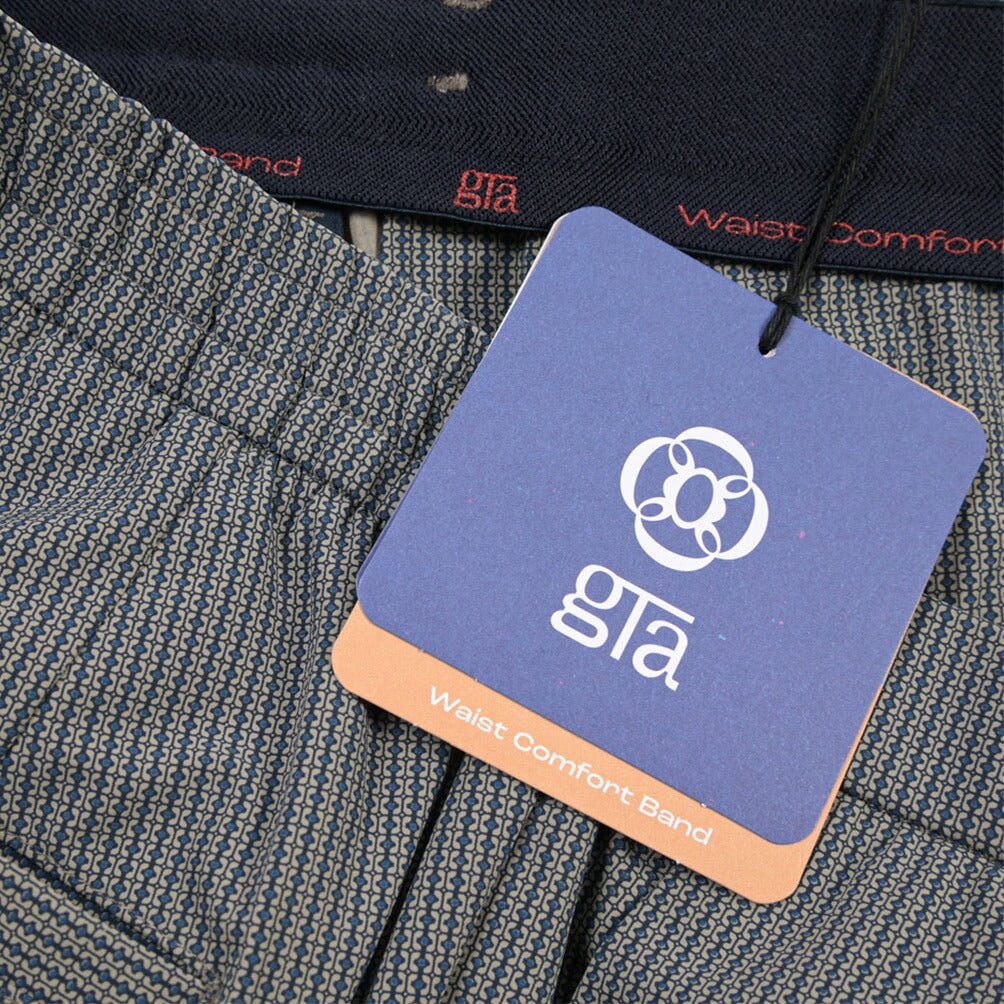 GTA “DAVIDE” ストレッチポリエステル ノータックドローコードパンツ / COMFORT FIT グレー 48 | GUARDAROBA MILANO OFFICIAL STORE