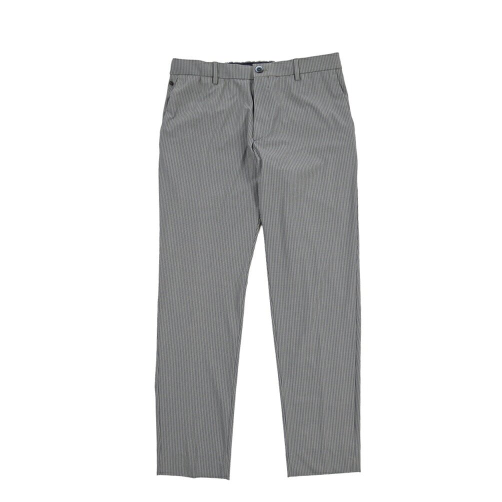 GTA “DAVIDE” ストレッチポリエステル ノータックドローコードパンツ / COMFORT FIT グレー 48 | GUARDAROBA MILANO OFFICIAL STORE