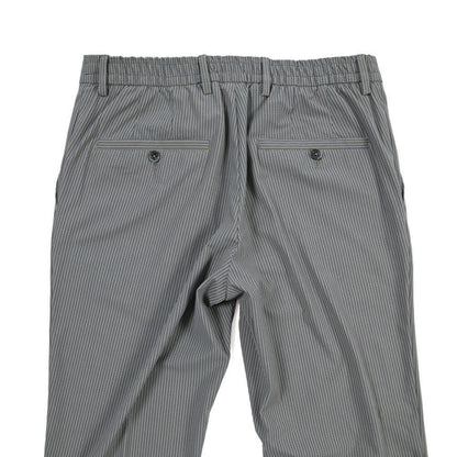 GTA “DAVIDE” ストレッチポリエステル ノータックドローコードパンツ / COMFORT FIT グレー 48 | GUARDAROBA MILANO OFFICIAL STORE