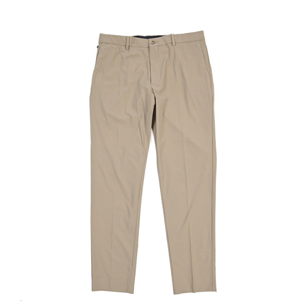 GTA “DAVIDE” ストレッチポリエステル ノータックドローコードパンツ / COMFORT FIT ベージュ 50 | GUARDAROBA MILANO OFFICIAL STORE