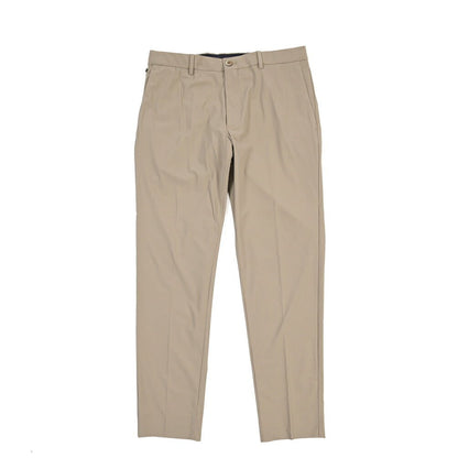 GTA “DAVIDE” ストレッチポリエステル ノータックドローコードパンツ / COMFORT FIT ベージュ 50 | GUARDAROBA MILANO OFFICIAL STORE