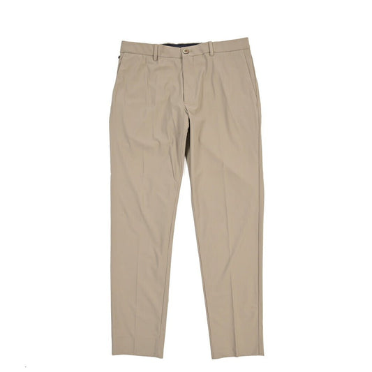 GTA “DAVIDE” ストレッチポリエステル ノータックドローコードパンツ / COMFORT FIT ベージュ 50 | GUARDAROBA MILANO OFFICIAL STORE