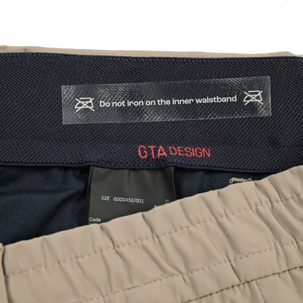 GTA “DAVIDE” ストレッチポリエステル ノータックドローコードパンツ / COMFORT FIT ベージュ 50 | GUARDAROBA MILANO OFFICIAL STORE