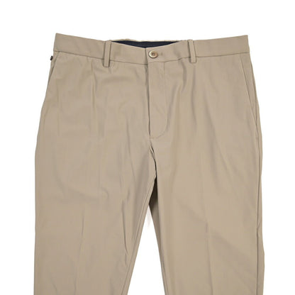 GTA “DAVIDE” ストレッチポリエステル ノータックドローコードパンツ / COMFORT FIT ベージュ 50 | GUARDAROBA MILANO OFFICIAL STORE