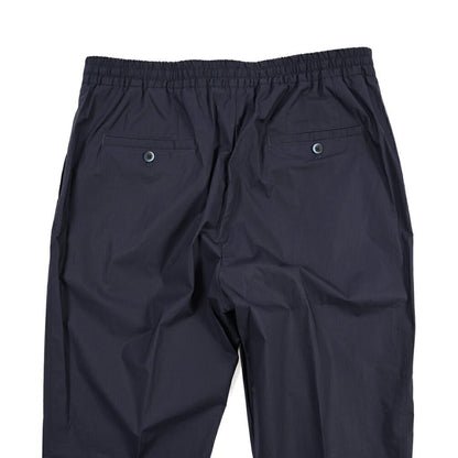 GTA “DAVIDE” ストレッチコットン ワンタックイージーパンツ / COMFORT FIT ネイビー 52 | GUARDAROBA MILANO OFFICIAL STORE