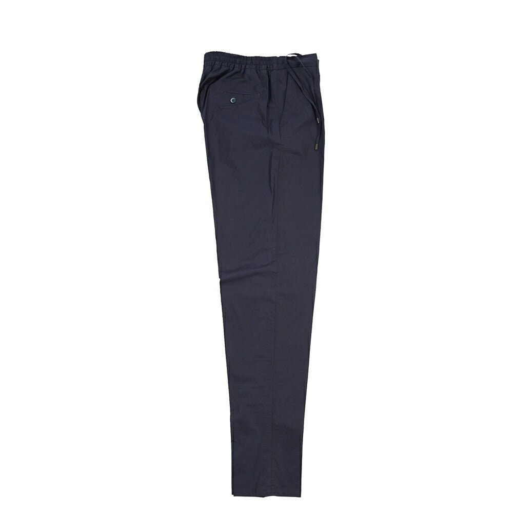 GTA “DAVIDE” ストレッチコットン ワンタックイージーパンツ / COMFORT FIT ネイビー 52 | GUARDAROBA MILANO OFFICIAL STORE