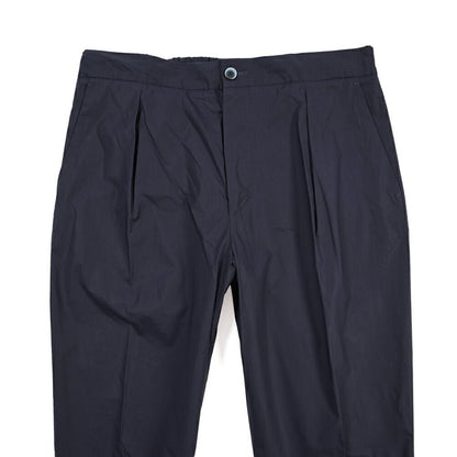 GTA “DAVIDE” ストレッチコットン ワンタックイージーパンツ / COMFORT FIT ネイビー 52 | GUARDAROBA MILANO OFFICIAL STORE