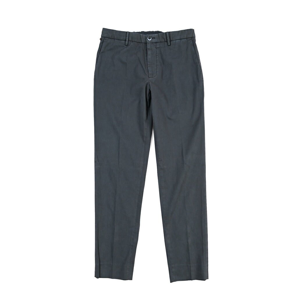 GTA “DAVIDE” リヨセル混コットン ノータックイージーパンツ / COMFORT FIT ネイビー 46 | GUARDAROBA MILANO OFFICIAL STORE