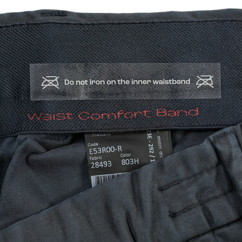 GTA “DAVIDE” リヨセル混コットン ノータックイージーパンツ / COMFORT FIT ネイビー 46 | GUARDAROBA MILANO OFFICIAL STORE