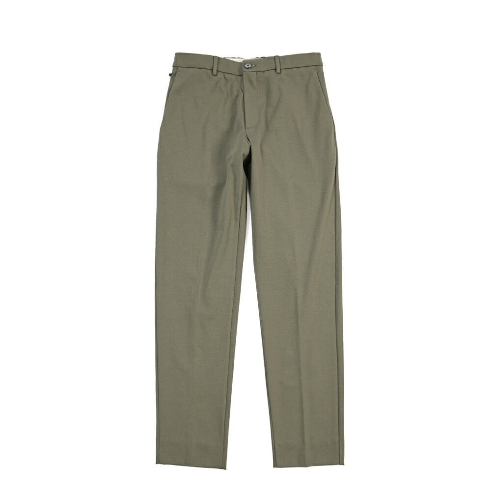GTA “DAVIDE” ポリアミド混コットン ノータックイージーパンツ / COMFORT FIT カーキグリーン 48 | GUARDAROBA MILANO OFFICIAL STORE