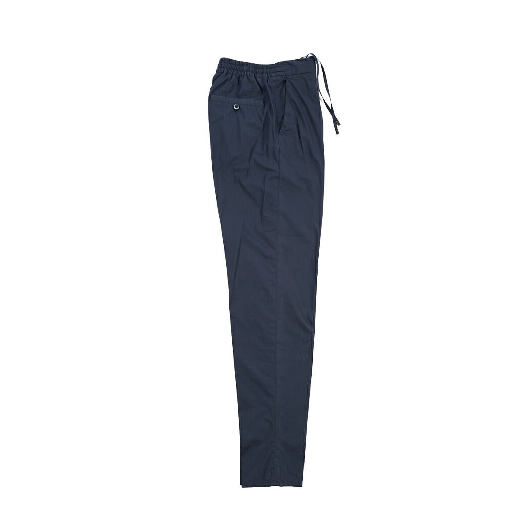 GTA “DAVIDE” ストレッチコットン ワンタックイージーパンツ / COMFORT FIT ネイビー 44 | GUARDAROBA MILANO OFFICIAL STORE