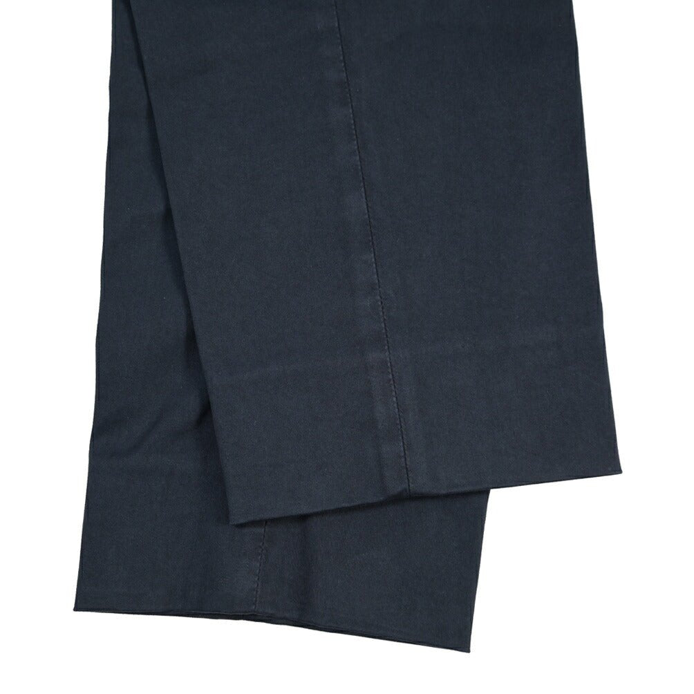 GTA “DAVIDE” リヨセル混コットン ノータックイージーパンツ / COMFORT FIT ネイビー 46 | GUARDAROBA MILANO OFFICIAL STORE