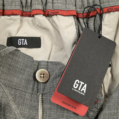 GTA “DAVIDE DE” リネン混コットン レギュラーフィットパンツ グレー 48 | GUARDAROBA MILANO OFFICIAL STORE