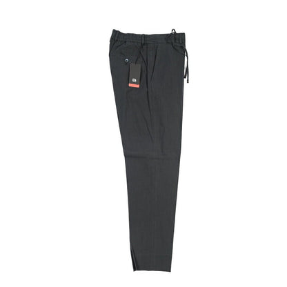 GTA “DAVIDE DE” リネン混コットン ノータックスラックス / REGULAR / メンズ ダークグレー 48 | GUARDAROBA MILANO OFFICIAL STORE