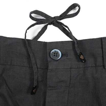 GTA “DAVIDE DE” リネン混コットン ノータックスラックス / REGULAR / メンズ ダークグレー 48 | GUARDAROBA MILANO OFFICIAL STORE