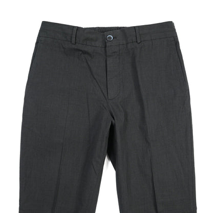GTA “DAVIDE DE” リネン混コットン ノータックスラックス / REGULAR / メンズ ダークグレー 48 | GUARDAROBA MILANO OFFICIAL STORE