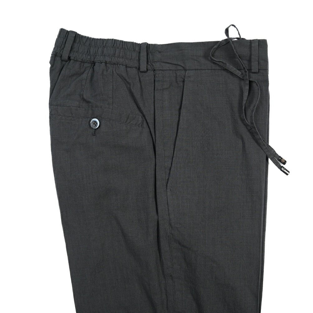 GTA “DAVIDE DE” リネン混コットン ノータックスラックス / REGULAR / メンズ ダークグレー 48 | GUARDAROBA MILANO OFFICIAL STORE
