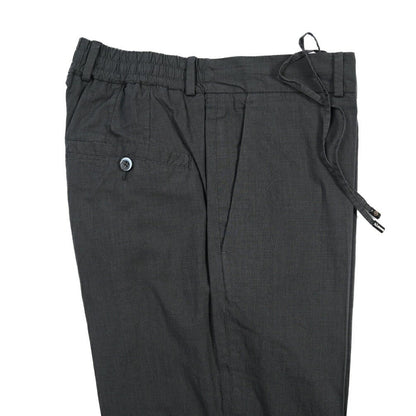 GTA “DAVIDE DE” リネン混コットン ノータックスラックス / REGULAR / メンズ ダークグレー 48 | GUARDAROBA MILANO OFFICIAL STORE