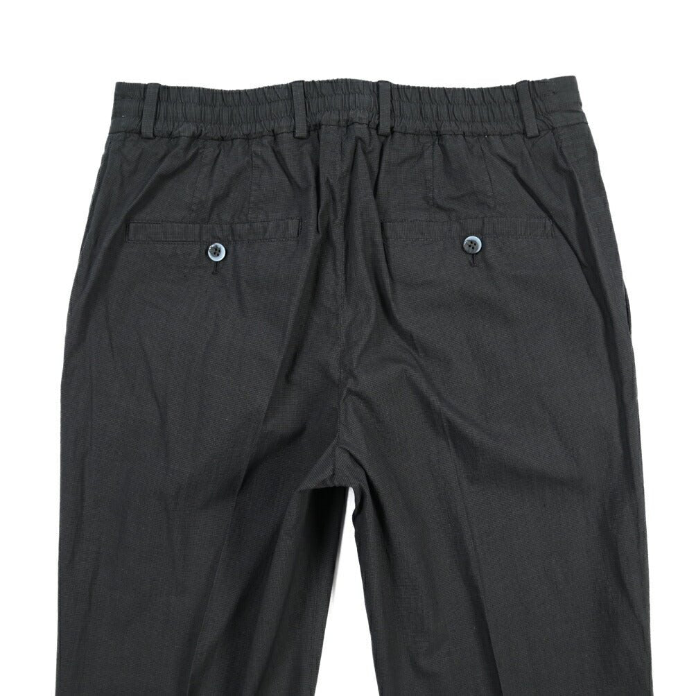 GTA “DAVIDE DE” リネン混コットン ノータックスラックス / REGULAR / メンズ ダークグレー 48 | GUARDAROBA MILANO OFFICIAL STORE