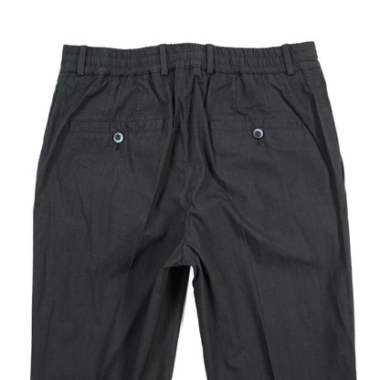 GTA “DAVIDE DE” リネン混コットン ノータックスラックス / REGULAR / メンズ ダークグレー 48 | GUARDAROBA MILANO OFFICIAL STORE