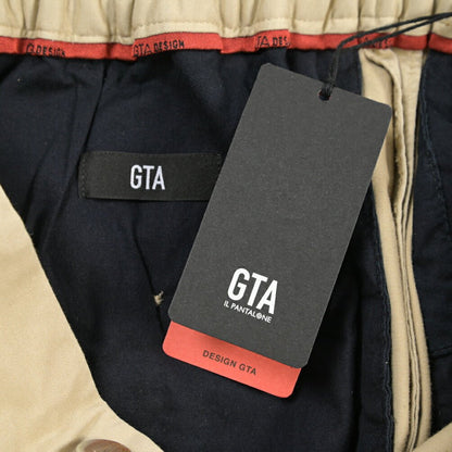 GTA “DAVIDE DE” リヨセル混コットン ドローコード付きイージーパンツ / REGULAR FIT ベージュ 46 | GUARDAROBA MILANO OFFICIAL STORE