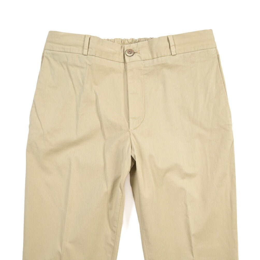 GTA “DAVIDE DE” リヨセル混コットン ドローコード付きイージーパンツ / REGULAR FIT ベージュ 46 | GUARDAROBA MILANO OFFICIAL STORE