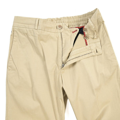 GTA “DAVIDE DE” リヨセル混コットン ドローコード付きイージーパンツ / REGULAR FIT ベージュ 46 | GUARDAROBA MILANO OFFICIAL STORE