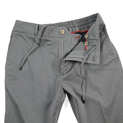 GTA “DAVIDE DE” リヨセル混コットン ドローコード付きイージーパンツ / REGULAR FIT グレー 44 | GUARDAROBA MILANO OFFICIAL STORE
