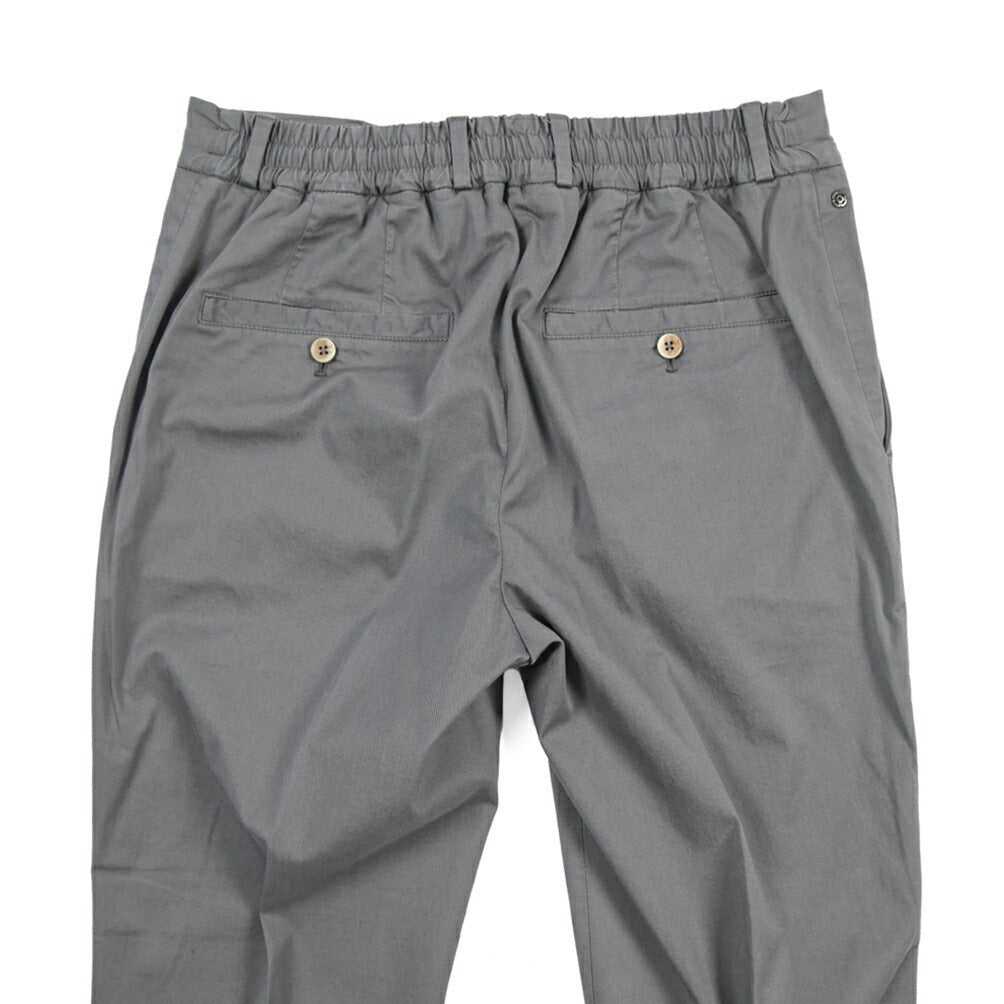 GTA “DAVIDE DE” リヨセル混コットン ドローコード付きイージーパンツ / REGULAR FIT グレー 44 | GUARDAROBA MILANO OFFICIAL STORE