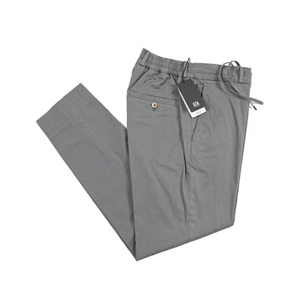 GTA “DAVIDE DE” リヨセル混コットン ドローコード付きイージーパンツ / REGULAR FIT グレー 44 | GUARDAROBA MILANO OFFICIAL STORE