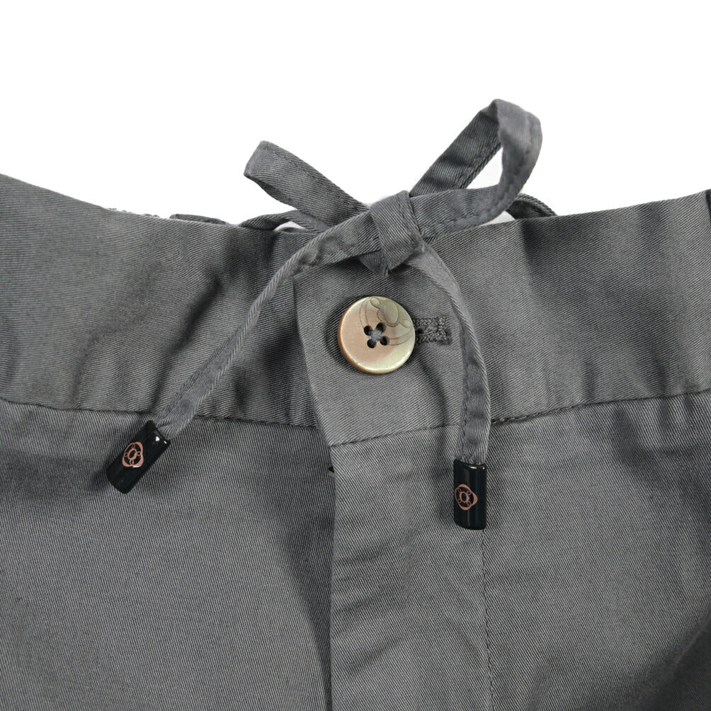GTA “DAVIDE DE” リヨセル混コットン ドローコード付きイージーパンツ / REGULAR FIT グレー 44 | GUARDAROBA MILANO OFFICIAL STORE