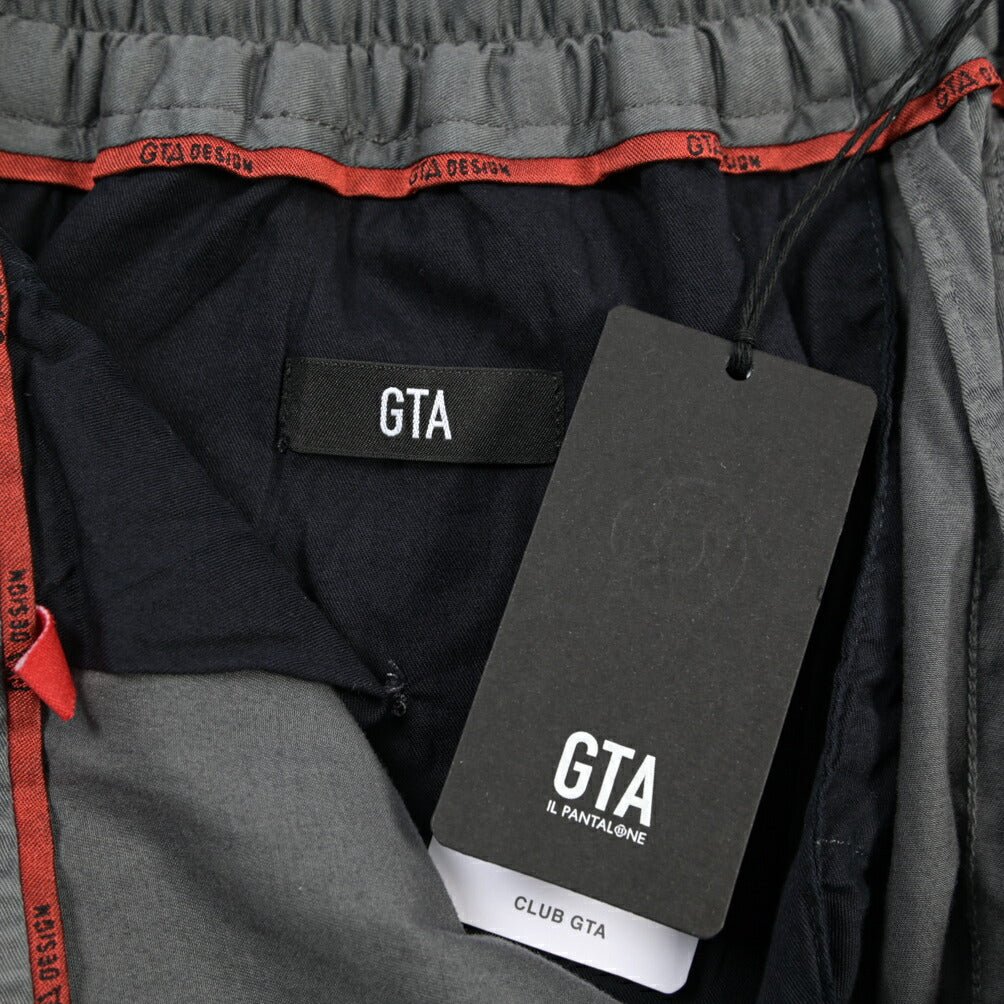 GTA “DAVIDE DE” リヨセル混コットン ドローコード付きイージーパンツ / REGULAR FIT グレー 44 | GUARDAROBA MILANO OFFICIAL STORE