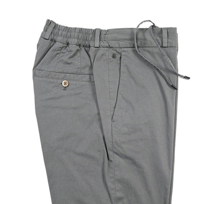 GTA “DAVIDE DE” リヨセル混コットン ドローコード付きイージーパンツ / REGULAR FIT グレー 44 | GUARDAROBA MILANO OFFICIAL STORE