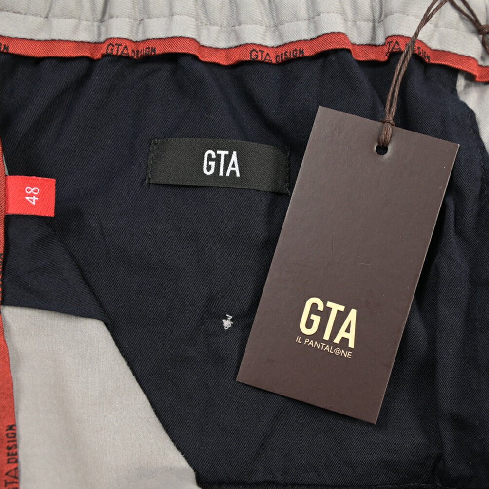 GTA “DAVIDE DE” リヨセル混コットン ドローコード付きイージーパンツ / REGULAR FIT ライトグレー 44 | GUARDAROBA MILANO OFFICIAL STORE