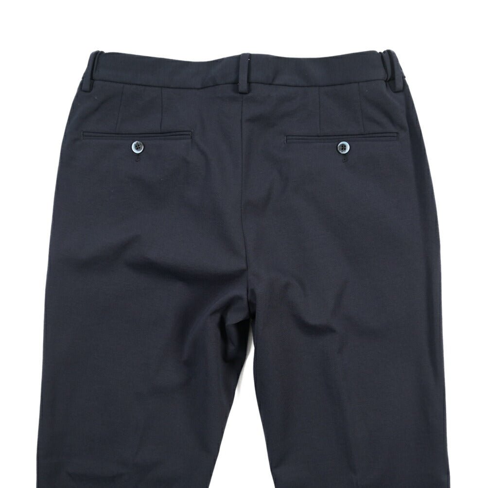 GTA “DIEGO” ナイロン混コットン スリムフィットワンタックパンツ ネイビー 46 | GUARDAROBA MILANO OFFICIAL STORE
