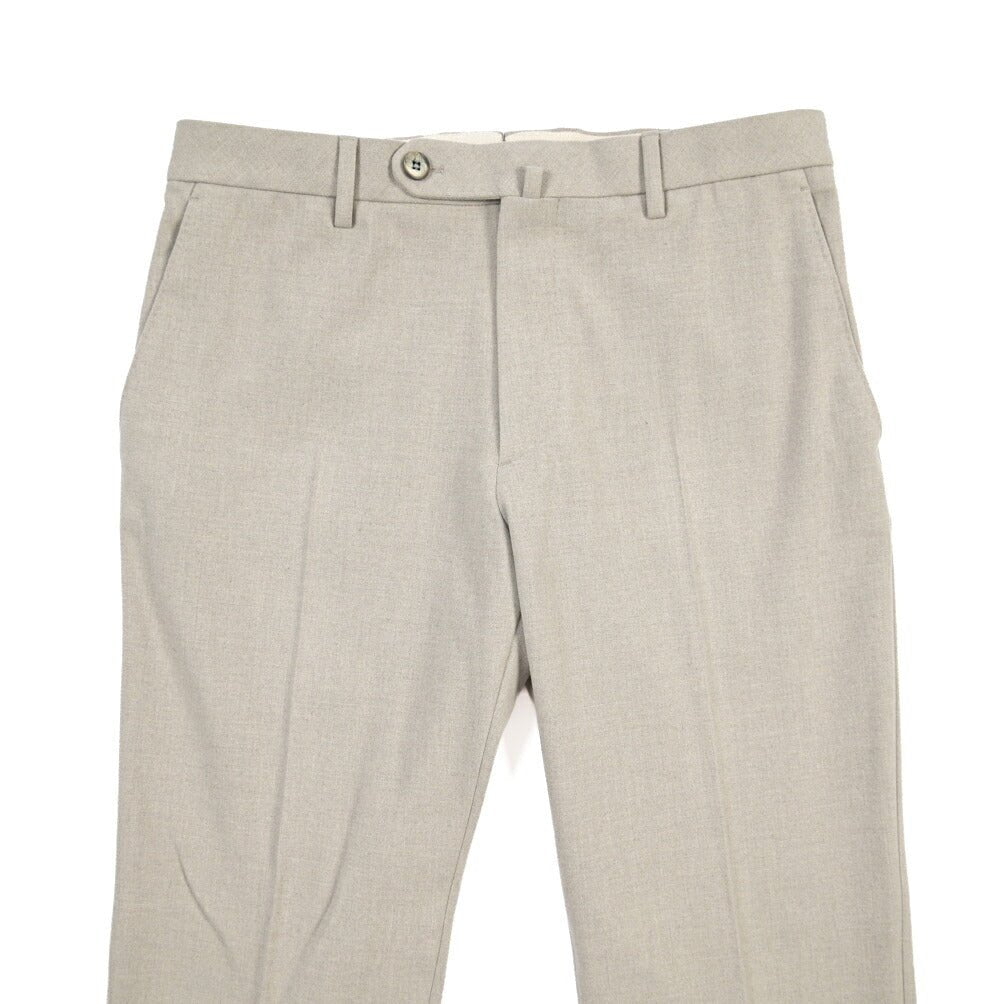 GTA “FEDERICO REGULAR” レーヨン混ポリエステル ノータックパンツ ベージュ 48 | GUARDAROBA MILANO OFFICIAL STORE