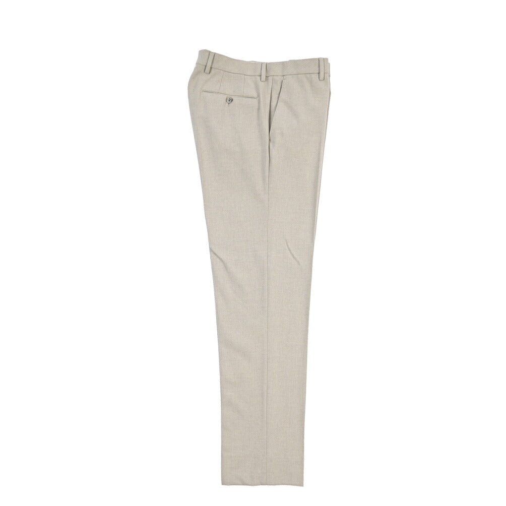 GTA “FEDERICO REGULAR” レーヨン混ポリエステル ノータックパンツ ベージュ 48 | GUARDAROBA MILANO OFFICIAL STORE
