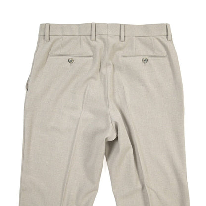 GTA “FEDERICO REGULAR” レーヨン混ポリエステル ノータックパンツ ベージュ 48 | GUARDAROBA MILANO OFFICIAL STORE