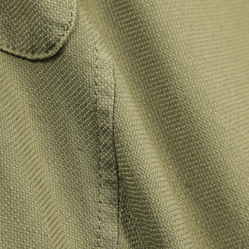 GTA “GIACOMO” リネン混コットン ノータックカーゴパンツ / COMFORT / メンズ カーキグリーン 46 | GUARDAROBA MILANO OFFICIAL STORE