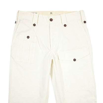 GTA “GIACOMO” ストレッチコットン ノータックカーゴパンツ / COMFORT / メンズ ホワイト 48 | GUARDAROBA MILANO OFFICIAL STORE