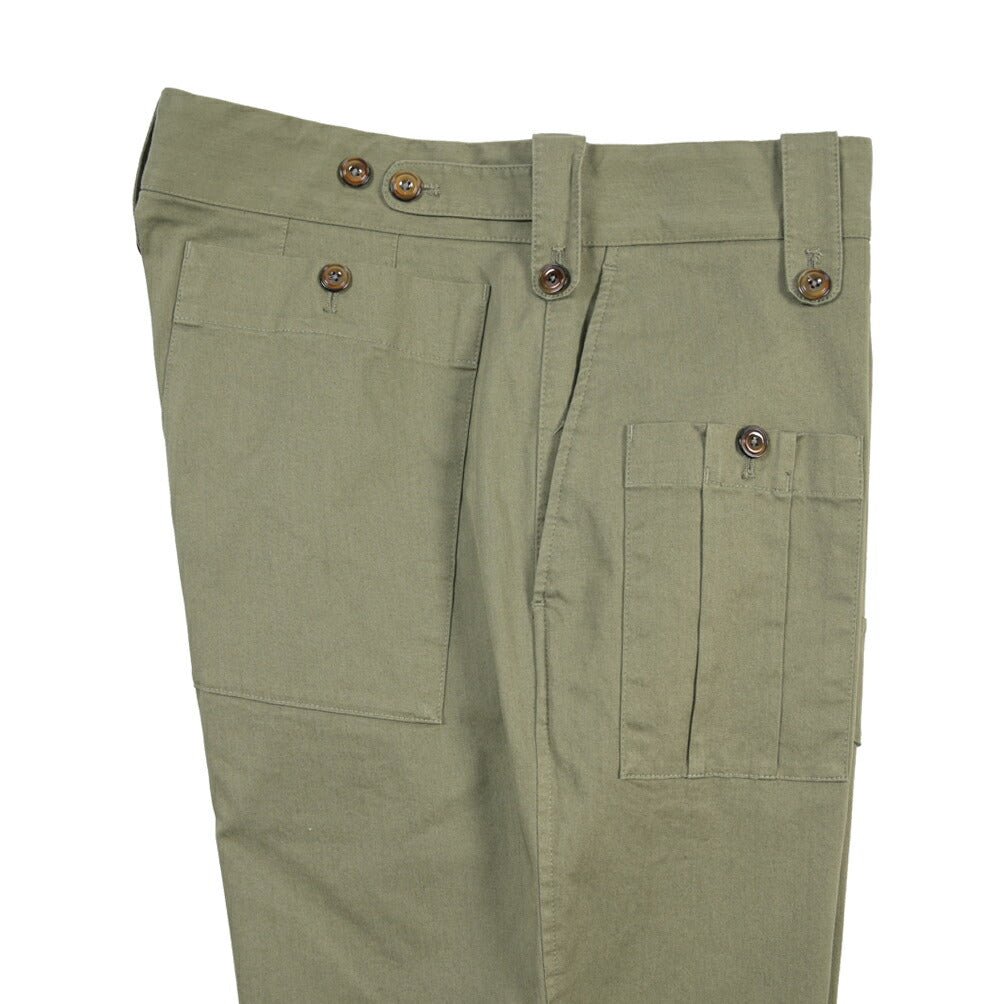 GTA “GIACOMO” ストレッチコットン ノータックカーゴパンツ / COMFORT FIT カーキグリーン 46 | GUARDAROBA MILANO OFFICIAL STORE
