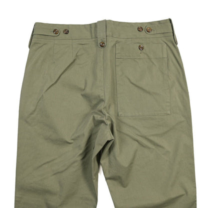 GTA “GIACOMO” ストレッチコットン ノータックカーゴパンツ / COMFORT FIT カーキグリーン 46 | GUARDAROBA MILANO OFFICIAL STORE