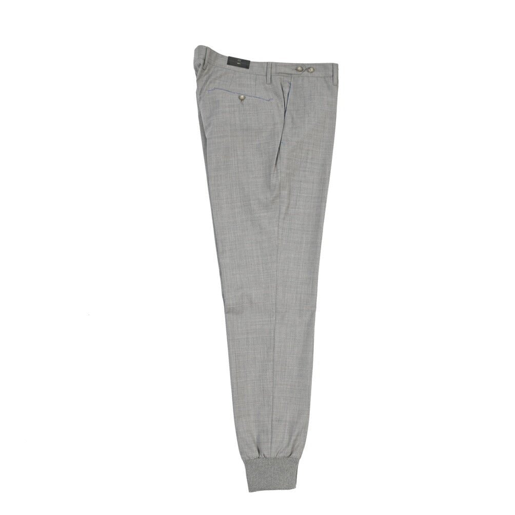 GTA “GIORGIO” ウール100% ノータックイージーパンツ / SLIM / メンズ グレー 50 | GUARDAROBA MILANO OFFICIAL STORE