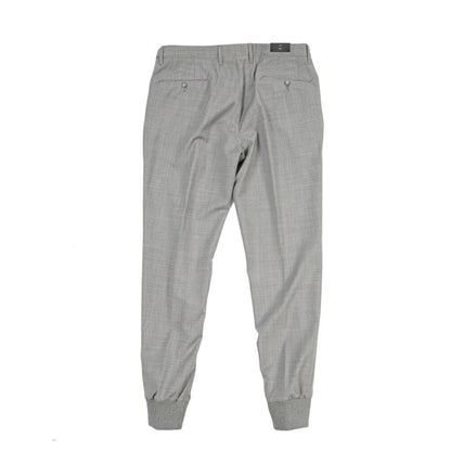 GTA “GIORGIO” ウール100% ノータックイージーパンツ / SLIM / メンズ グレー 50 | GUARDAROBA MILANO OFFICIAL STORE