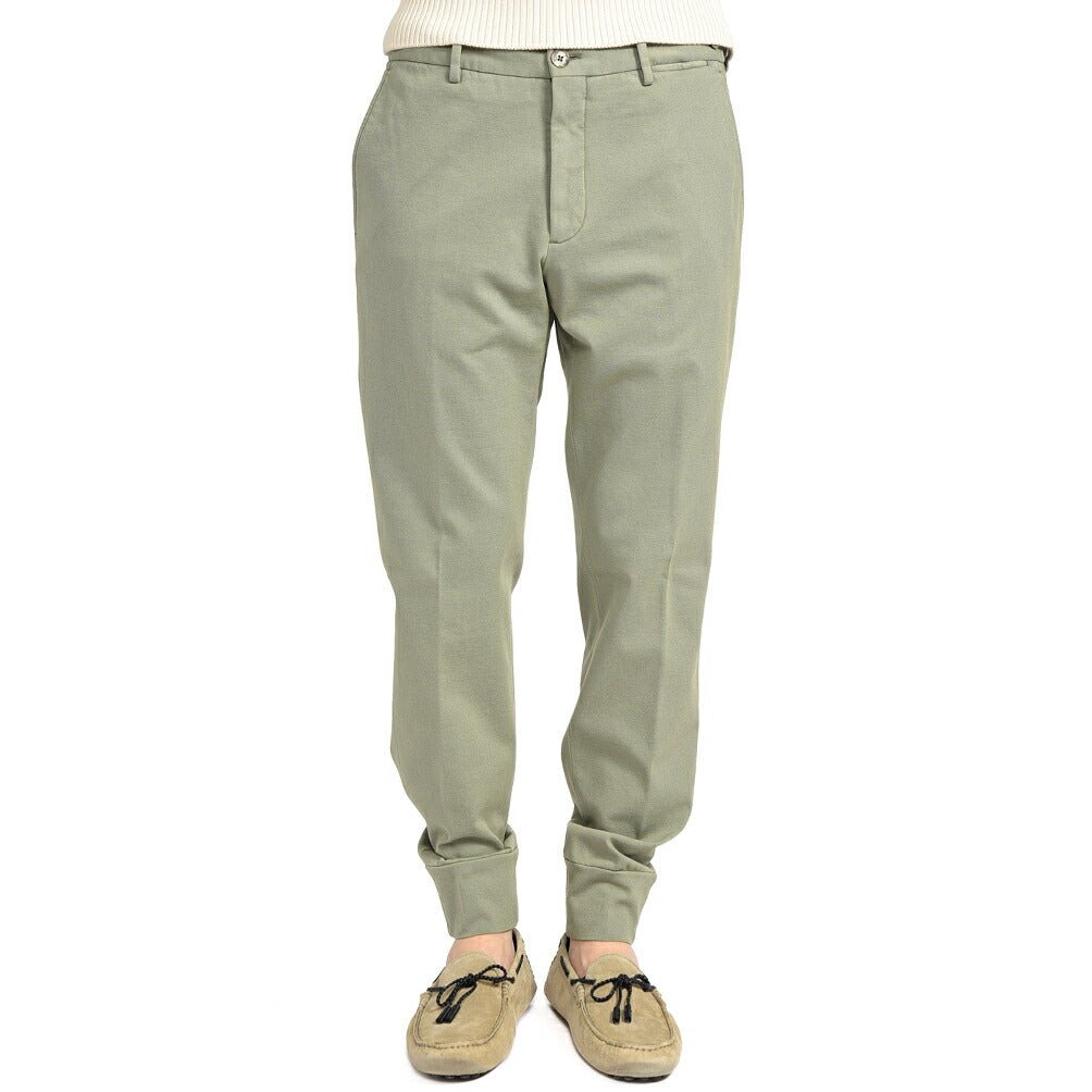GTA “GIORGIO TECH” ストレッチコットンジャージー イージーパンツ / SLIM / メンズ グリーン 48 | GUARDAROBA MILANO OFFICIAL STORE