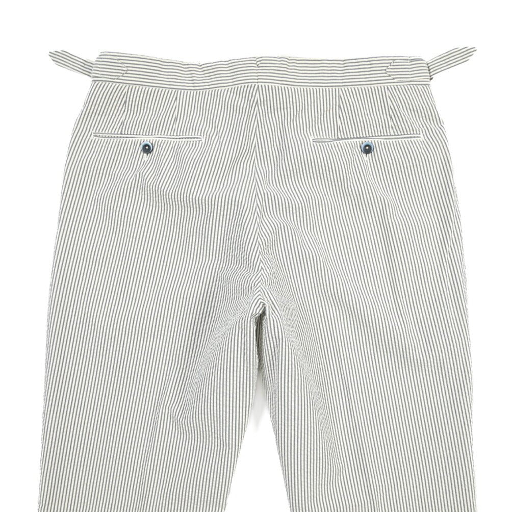 GTA “HERRICK” コットン100% シアサッカーパンツ / COMFORT / メンズ グレー 46 | GUARDAROBA MILANO OFFICIAL STORE
