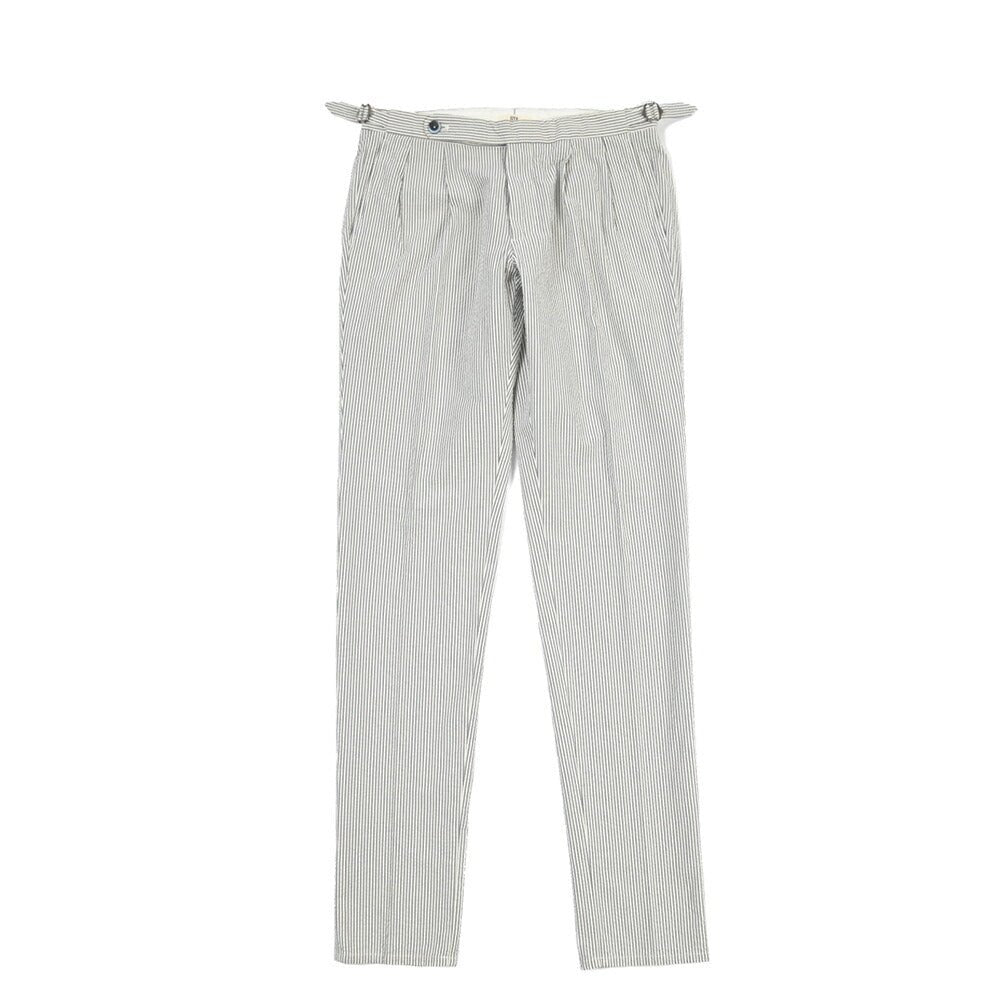 GTA “HERRICK” コットン100% シアサッカーパンツ / COMFORT / メンズ グレー 46 | GUARDAROBA MILANO OFFICIAL STORE